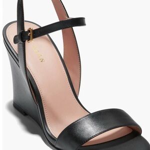 Cole Haan Black Wedge Sandals 11